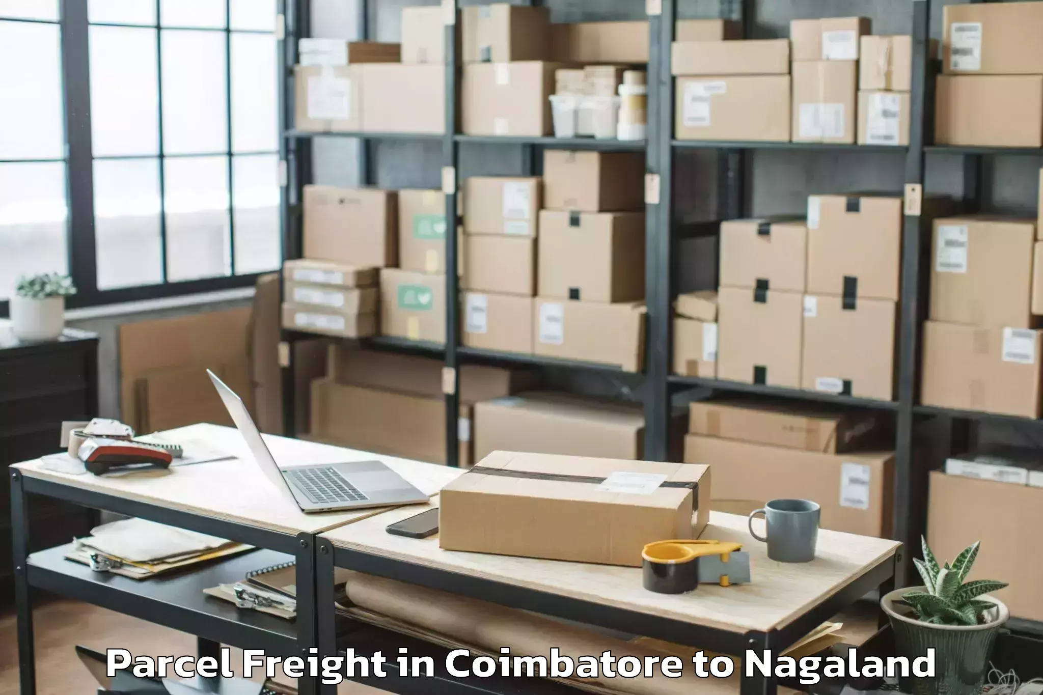 Book Your Coimbatore to Icfai University Nagaland Dima Parcel Freight Today